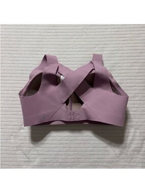 lululemon athletica mauve/pink cross-back sports bra